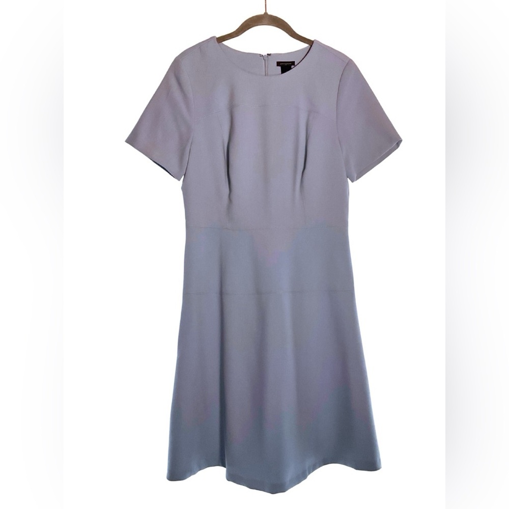 Ann Taylor Blue Sheath Midi Dress